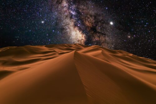 Wüste Bei Nacht Shutterstock 1555650656